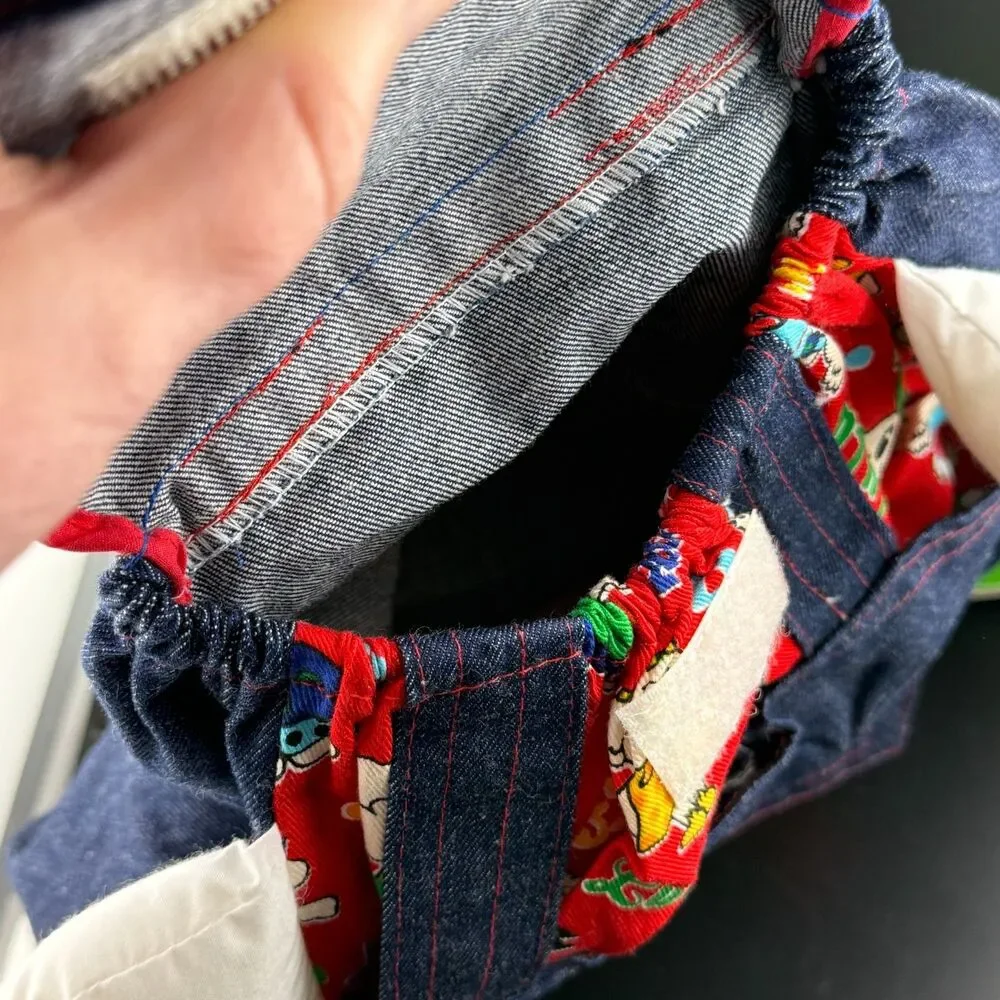 Cute Bagmax Child Kid Backpack Knapsack Denim Koala Character Hat Cover Hug Paws
